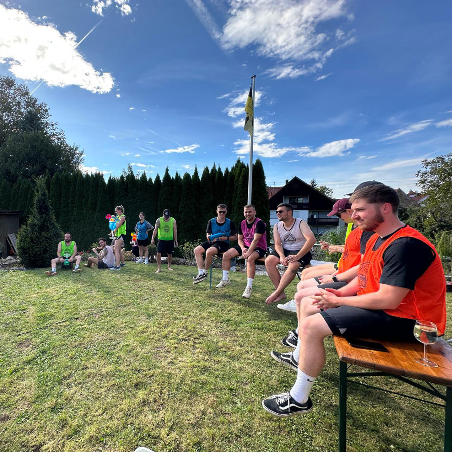 Die Crew der Bierolympiade